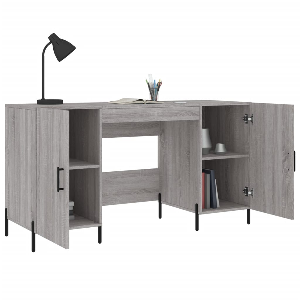 Desk Grey Sonoma 140x50x75 cm Particleboard
