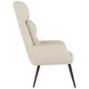 Recliner Chair Cream Suede Look
