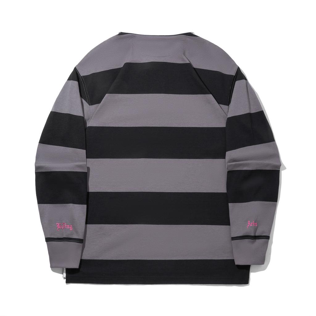 Li Ning Aries Collaboration Versatile Loose Long Sleeve Polo Shirt Men tops APLV655-6