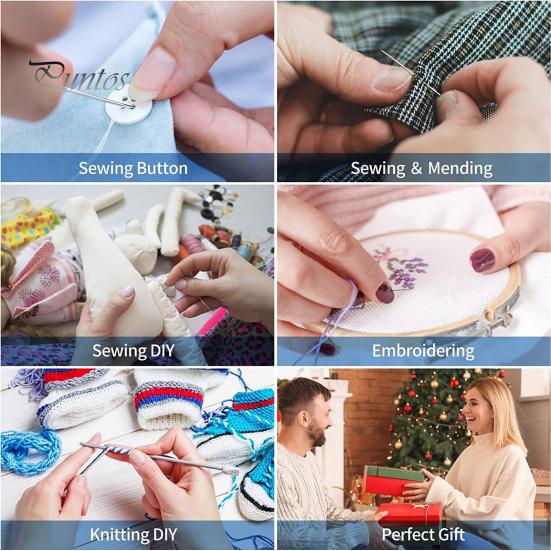 Step-by-step Embroidery Patterns Stitch Book Kit with Tools Beginner Starter Portable Hand for Adults DIY Craft Lovers Sew Anywhere Set