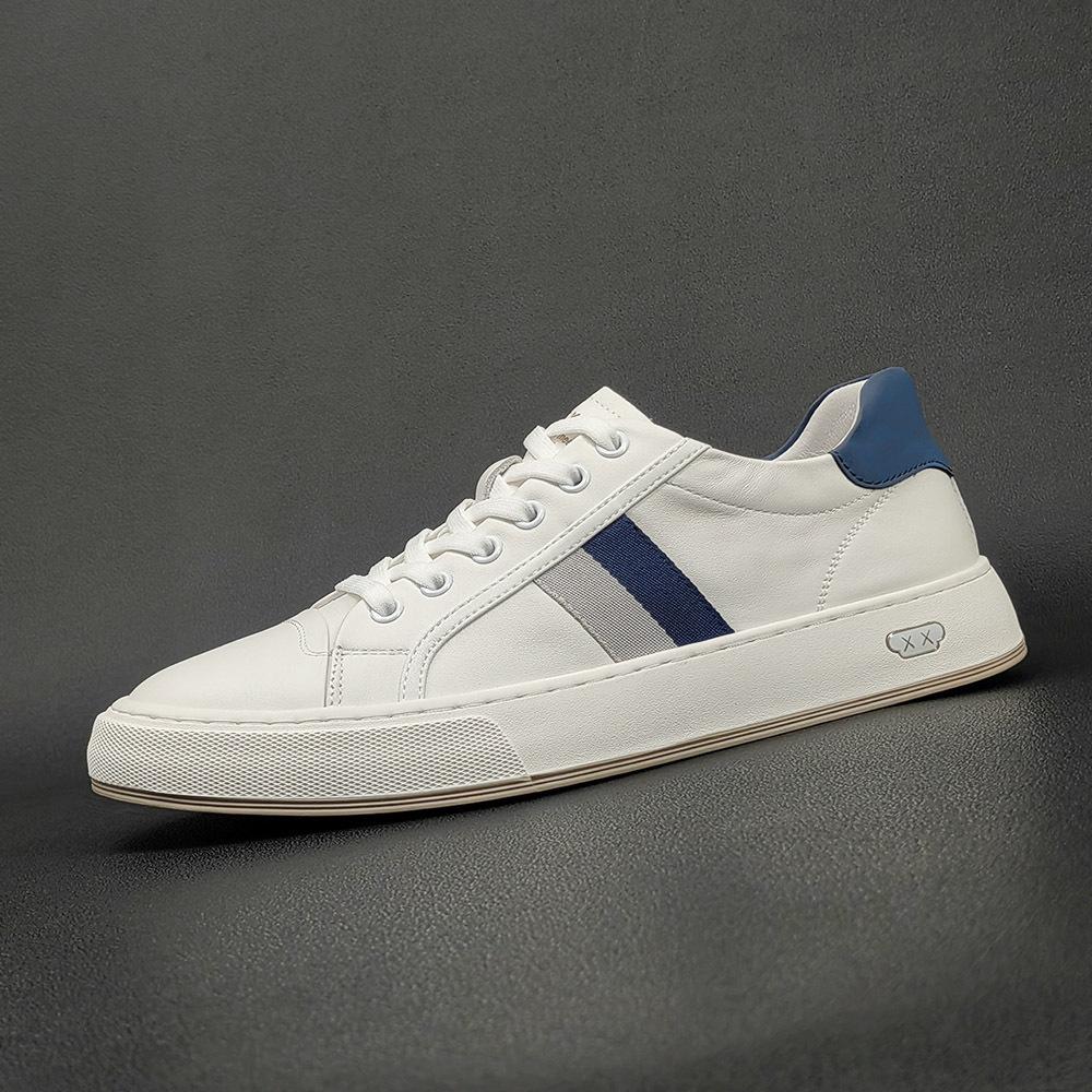 Fashion New Luxury First Layer Cowhide Men's Sneakers Designer Fashion Casual Platform Shoes for Men Spring Autumn Zapatos De Hombre