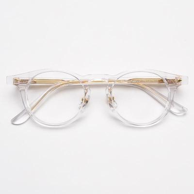98626 Acetate Full Frame Horn-Rimmed Glasses C2 Transparent