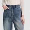 ELLASSAY Women's High-Waisted Wide-Leg Denim Jeans