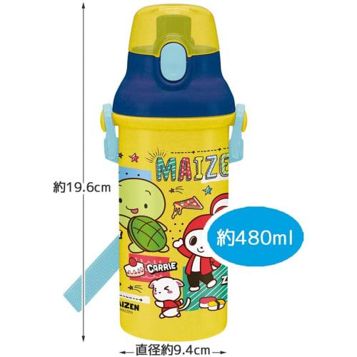 Skater Water Bottle, 480ml, Maizen Sisters 23, for Children, Antibacterial Plastic, Made in Japan, PSB5SANAG-A