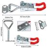 Heavy Duty Adjustable Toggle Clamp Latch Toggle Latches Holding Capacity Pull Latch Clamp For Smoker Lid Jig Tool Box Cas
