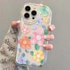 Oil Painting Colorful Flowers for 15promax iPhone Case iPhone14Pro Beautiful 13promax Soft X