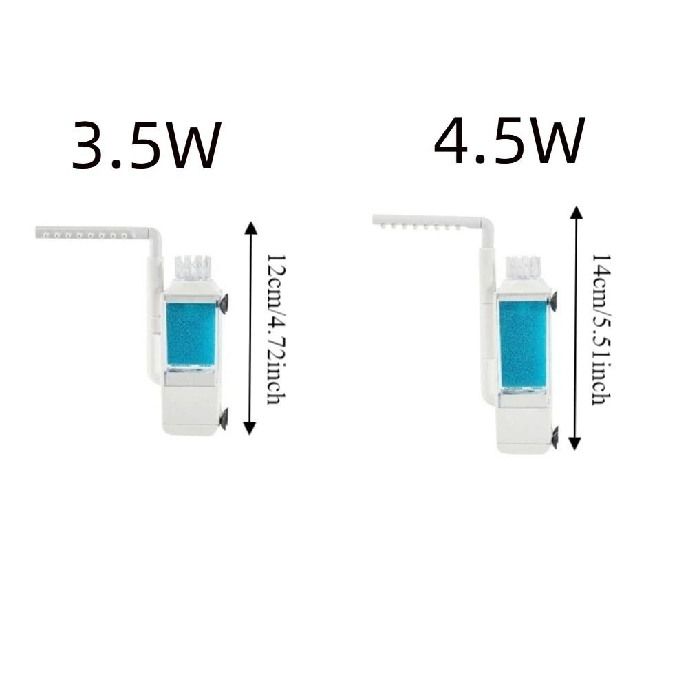 3-in-1 USB Fish Tank Filter Silent Suction Cup Submersible Pump Built-in Filter Wall-Mounted Waterfall Filter