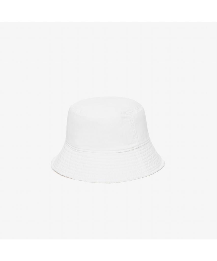LACOSTE Women'S Cotton Vintage Cut-Off Bucket Hat Rk414E-55N 001