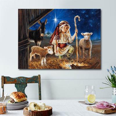Pittura Diamante Fai da Te 5D Pecora e Peple Set Strass Ricamo Diamante Punto Croce Decorazione Casa