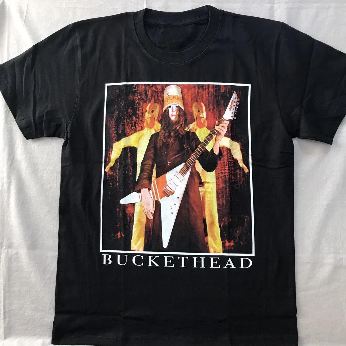 Men s and Women s T-shirts Rare Buckethead Music Star Cotton Black Full Size Men Women Shirt XS