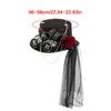 Victorian Style Mesh Caps Gothic Headpiece Adjustable Goggles Headwear Costume Accessories For Theme Parties Halloween