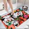 Dalmatian Dogs Christmas Decorations Carpet Rug Soft Washable Anti Slip Home Living Room Sofa Mats Personalized Christmas Rug