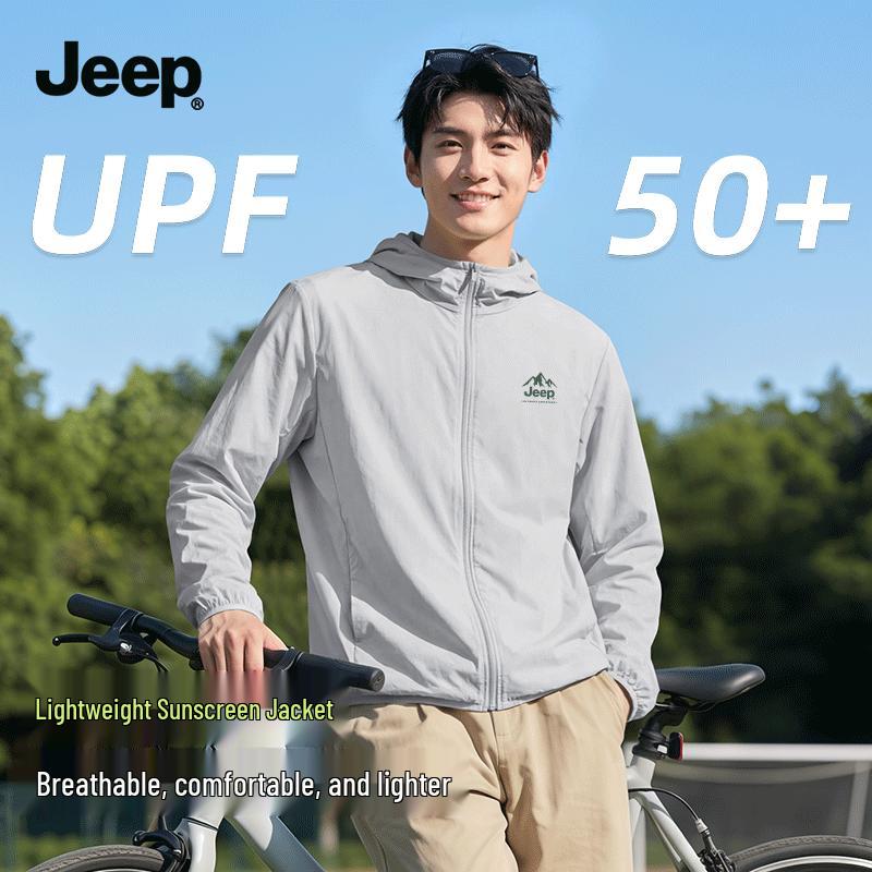 

JEEP Men s Hooded Quick-Dry Sun Protection Jacket Z 4XL