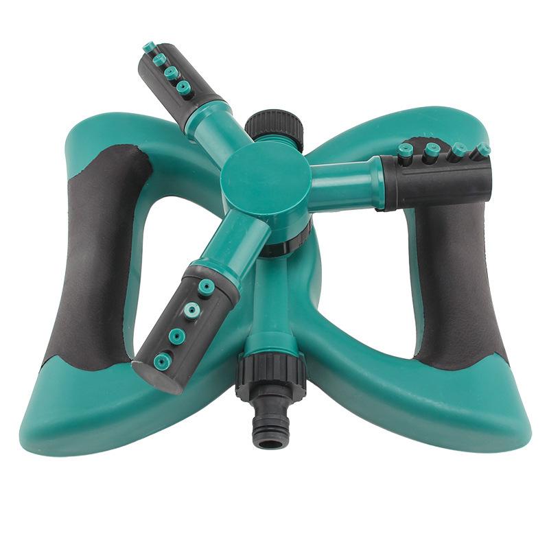 360° Rotating Three-Arm Garden Sprinkler Hose for Cooling, Dust Removal, and Irrigation.