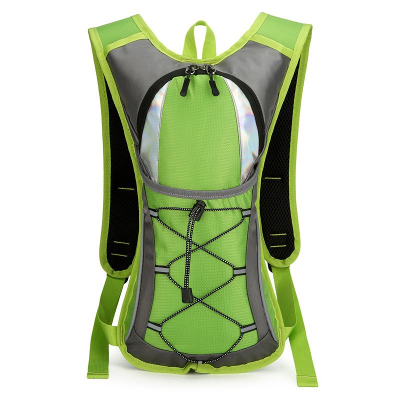 

Outdoor Sports Cycling Water Bag Hiking Mountaineering Running Lightweight Shoulder Large Capacity Folding Backpack зелений