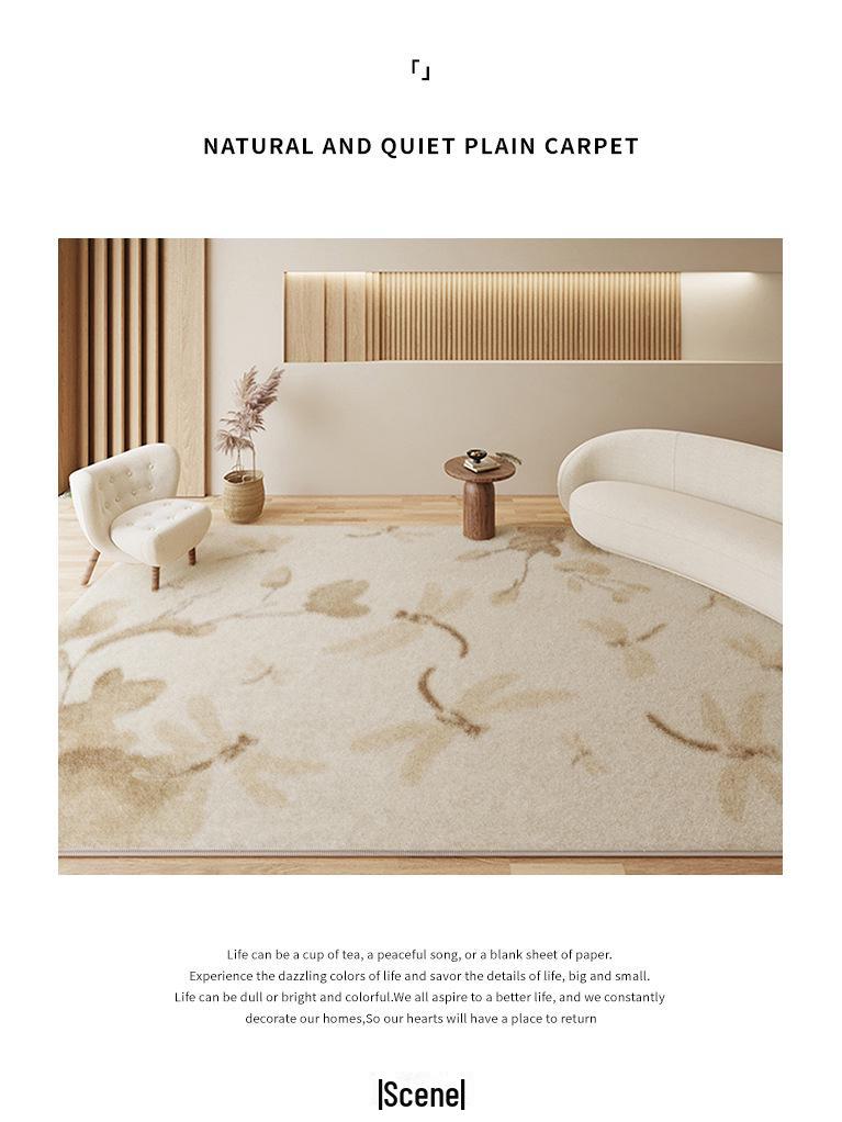 Wabi-Sabi Lambskin Carpet: Thick, Long Strip for Bedroom, Sofa, or Coffee Table