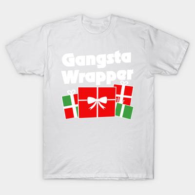 T Shirt Women Gangsta Wrapper Christmas Humor Harajuku Print Kawaii Tshirt Summer Short Sleeve Female T-Shirt Top Tee