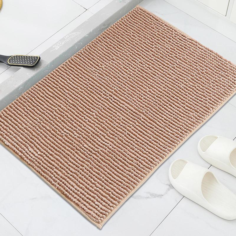 Chenille Non-slip Bathroom Floor Mat - Dirt-resistant & Water-absorbent Foot Pad 40x60 cm