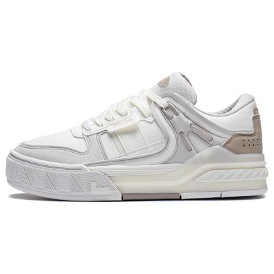 Morning Glow Reflective Comfortable Low-Top Skate Shoes Women Sneaker White Gray AGCS354-1