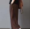 Summer Women's Cotton And Linen Casual Wide Leg Pants