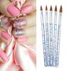 5Pcs/Set Nail Art Liner Soft Fur Nail Painting Acrylic Painting Brush Pen Tools for Beauty