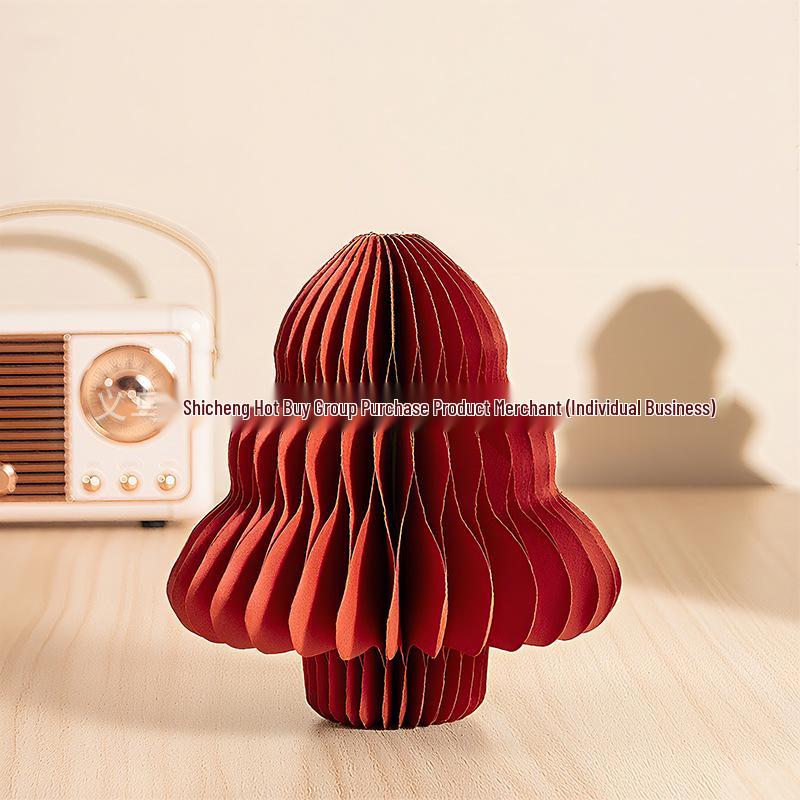 

2025 Origami Christmas Tree: DIY Desktop Ornament - New Style, High-End Feel, Ins Style Decoration. 10CM