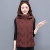 New Vest Vest Autumn and Winter Light Down Cotton Jacket Short Middle Aged and Elderly Wearing Vest Women