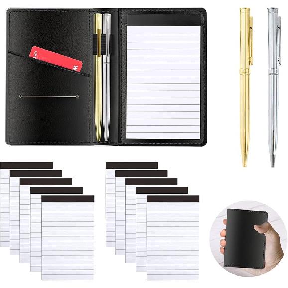 10 Pack Pocket Mini Notepads Refills,Memo Pad,3×5Inch Lined Writing Pads with 30 Sheets in Each Pad,Note Pads Refills,piration Catcher(White-10pack)