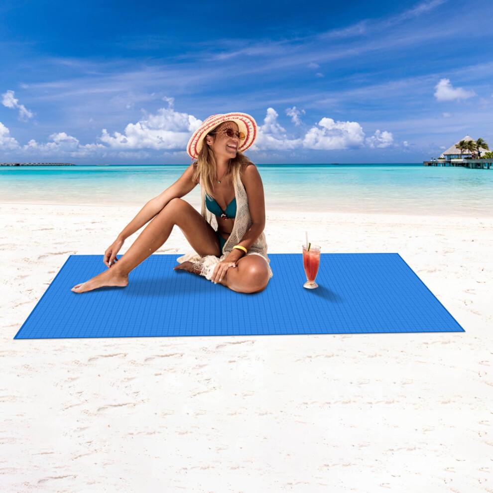 Couverture de pique-nique imperméable, Tapis de plage anti-sable, Grand tapis de camping d'extérieur pour voyages en famille, utilisation plage jardin