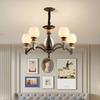 Modern and Simple Chandelier, Ceramic Dining Room Light Study and Bedroom Lamp