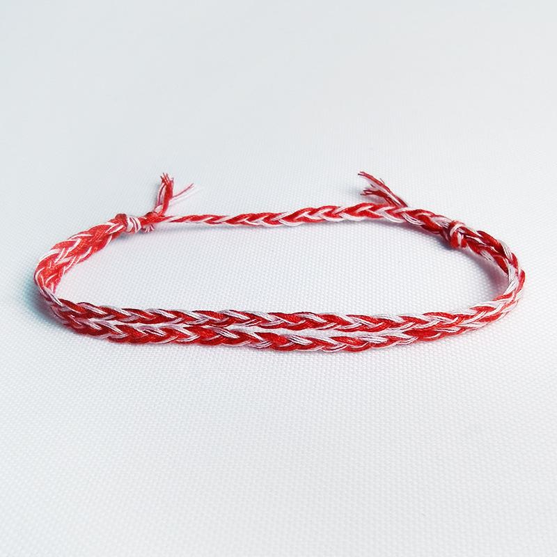 D600 Seven-Color Woven Cotton Beach Bracelet for Men and Women
