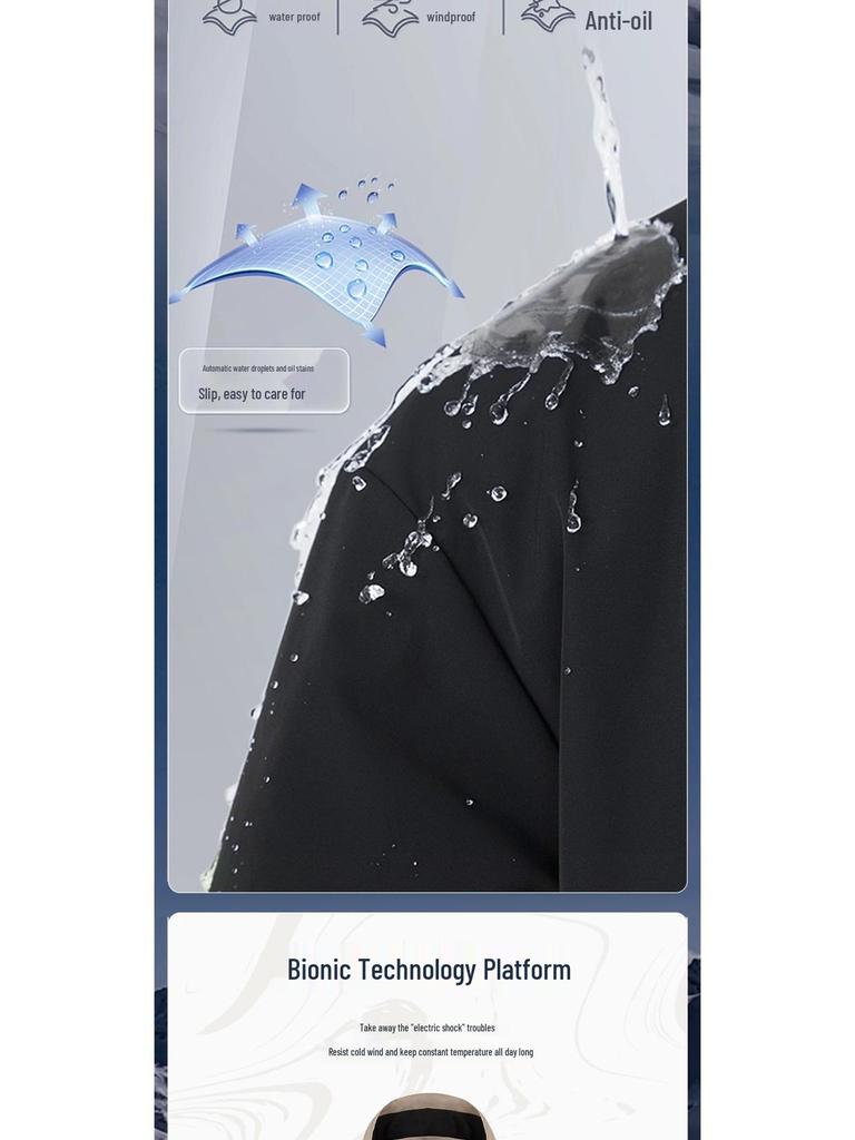 3-in-1 Detachable Liner Hooded Mountaineering Suit: Windproof & Waterproof Workwear for Autumn/Winter