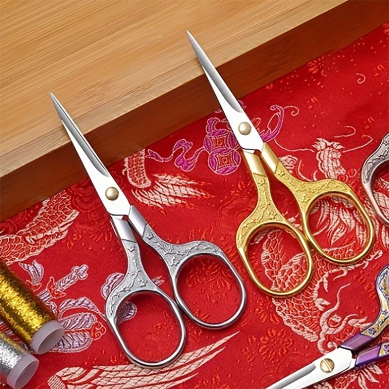 Stainless Steel Scissor Fabric Thread Sewing Scissor Colorful Handicraft Household Embroidery Sewing Shears Embroidery Scissors