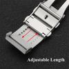 Luxury 316L Stainless Steel Watch Buckle Extendable Watch Clasp 22mm 20mm 18mm 16mm Metal Adjustable Button Replace Accessories
