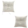 Oreiller en dentelle blanche pour alliances de mariage, 20x20cm, coussins pour porteur d'anneau de mariée, fournitures de décoration pour cérémonie de mariage