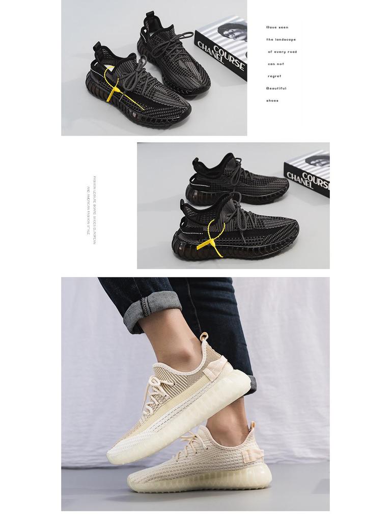 Herren Kokosnuss Weiche Sohle Popcorn Sneaker: Atmungsaktive Sommer-Laufschuhe