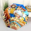 1pc Captain Tsubasa Outdoor Umbrella - Automatic Opening/Closing, Portable 3-Fold Design with 8-Rib Iron Frame, Perfect Gift for Fans, Travelers,