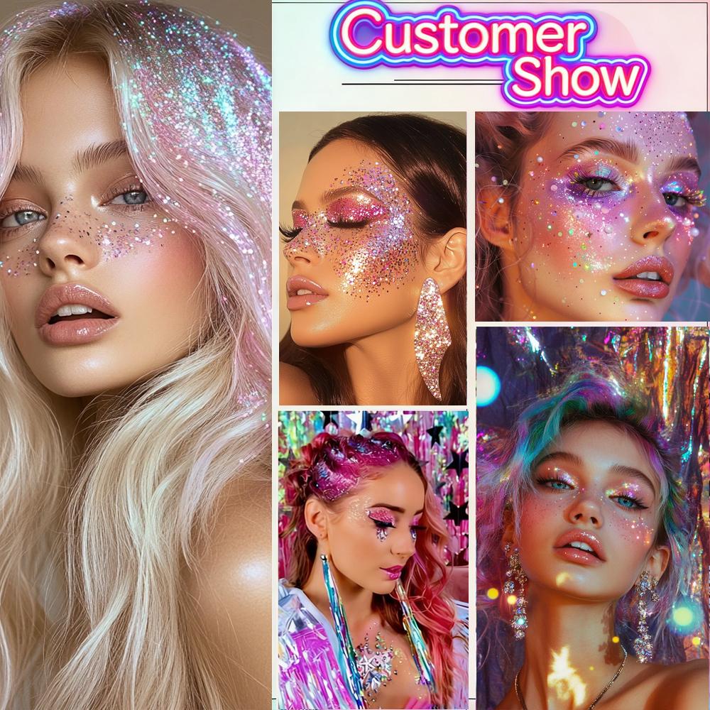 Body Paint Glitter Stick Face Lip Stick Gold Glitter Eyeshadow Stage Sparkling Sequins Cream Glitter Gel High Gloss Makeup