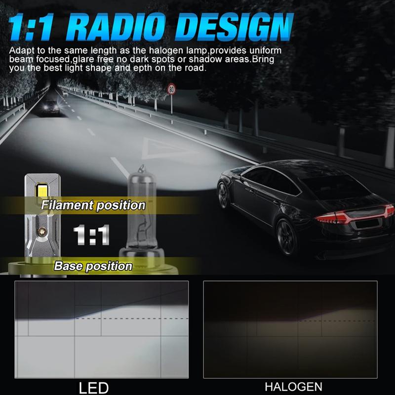 YHKOMS H7 H4 H11 Led Headlight H1 H8 H9 H11 9005 HB3 9006 HB4 Bulb Canbus Led Car Headlight 120000LM Mini Auto Led Lamp 12V 24V