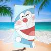 Cute Cartoon Character Printed Microfiber Beach Towel Quick Dry Soft Bath Towel For Kids Swimming