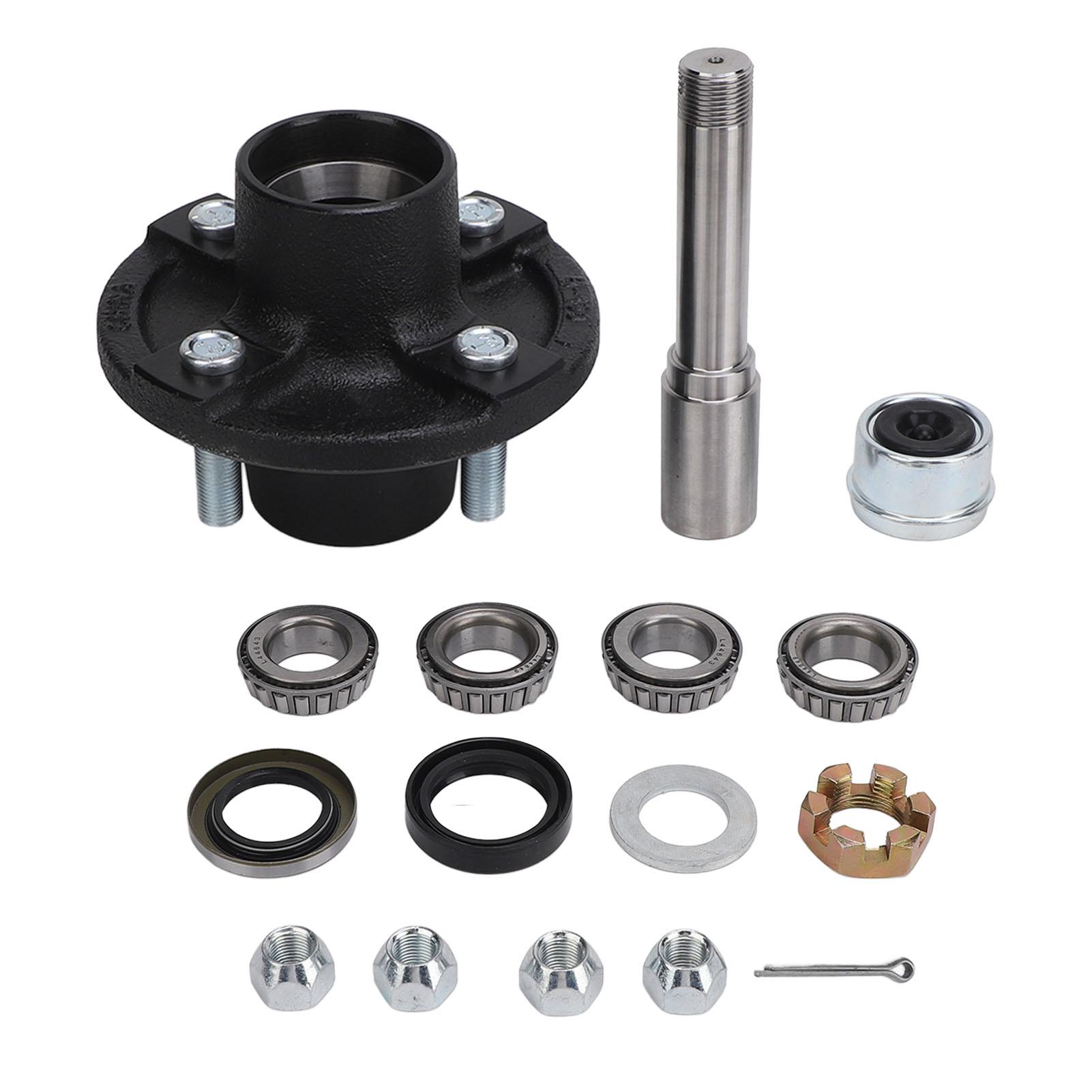 

Комплект осі причепа 2000 фунтів Підвищена безпека Висока вантажопідйомність 4 на 4 дюйми Гвинтова маточина-паразит Кругла Bt8