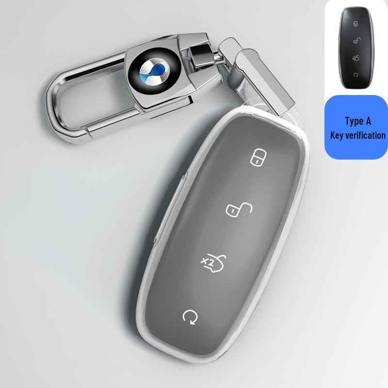 Denza D9 Key Case: 2022 Transparent Shell for Men & Women, Modified Card Car Package with Buckle