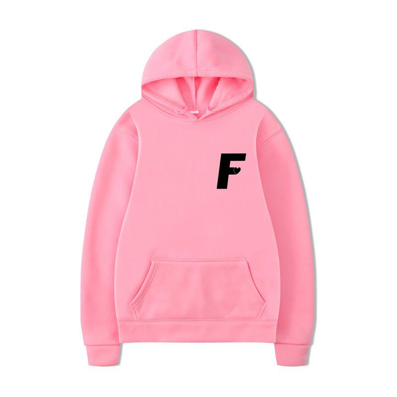 Autumn Winter Long Sleeves Casual Sports Hoodies Comfortable Warm Pockets Fashionable Letter Printed Loose Casual Sports Versatile Coat Hoodies