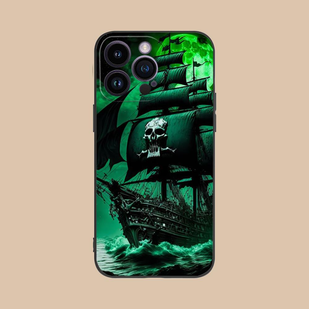 Pirate Corsair Mobile Phone Case for iPhone 17 16 15 14 13 12 11 X XR XS 8 7 Air Pro Max Plus Mini Colorful Cover Cover Luxury