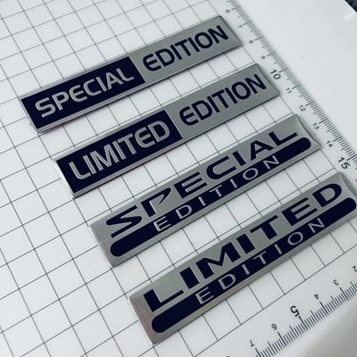 3D Aluminium Metal Silver Black Logo LIMITED EDITION Emblem Car Fender Badge Trunk Decal Special EDITION Stikcer Accessories