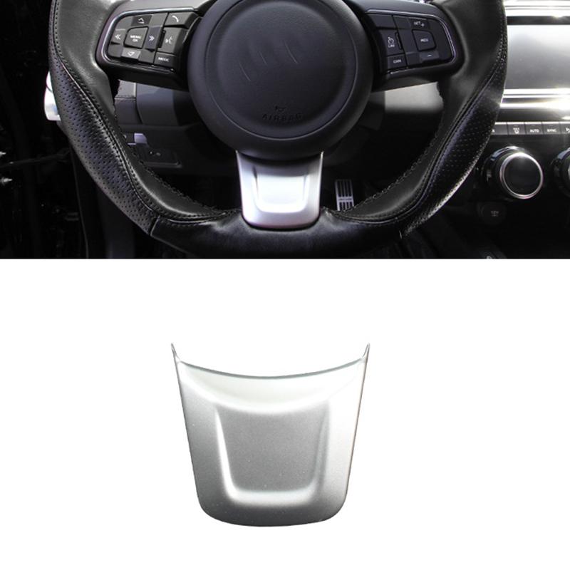 For Jaguar E-PACE 2017 2018 2019 2020 Accessories Car Steering Wheel Sticker Frame Decoration Cover Trim ABS Interior Styling HH43