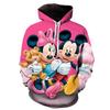 Disney-Moletons Masculinos E Femininos Minnie Mickey Mouse, Streetwear Casual De Hip-hop
