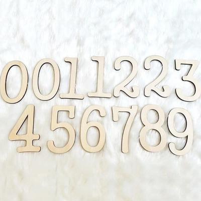 Natural Wood Milestones Number and Word For Baby Announcement Photography Props Nursery Decors Keepsakes Growth Trackers