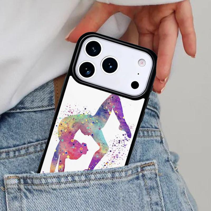 Love Gymnastics Phone Case for iPhone 17ProMax 12 13 14 15 16e 17 Pro Max Plus Air Cover