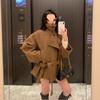 Hepburn Textured Woolen Stand Collar Coat - Petite Size, 2025 Autumn/Winter Collection